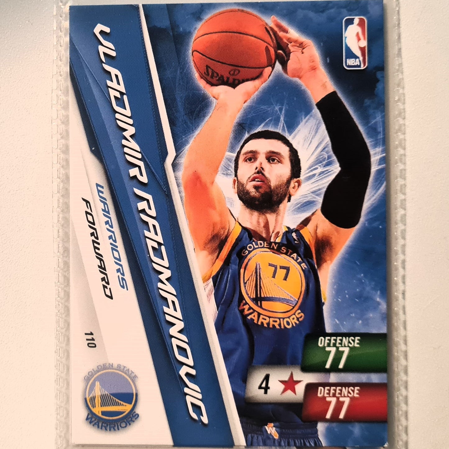 Vladimir Radmanovic 2010-11 Panini Adrenalyn XL #110 NBA Basketball Golden State Warriors very good sleeved