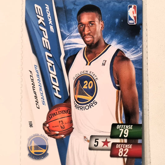 Expe Udoh 2010-11 Panini Adrenalyn XL RC Rookie #106 NBA Basketball Golden State Warriors very good sleeved