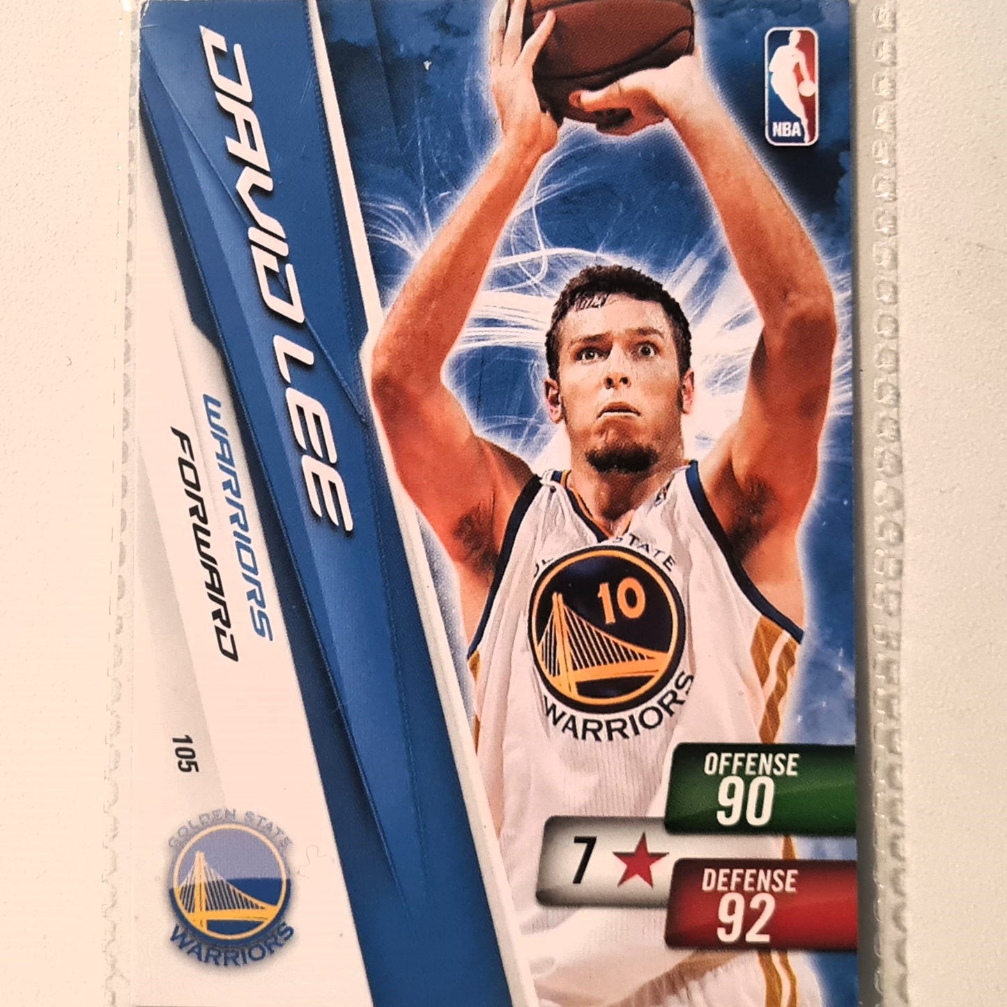 David Lee 2010-11 Panini Adrenalyn XL #105 NBA Basketball Golden State Warriors very good sleeved