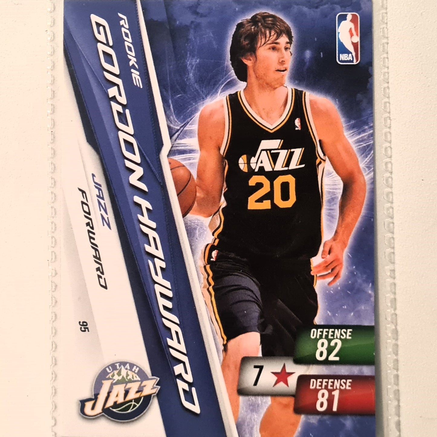 Gordon Hayward 2010-11 Panini Adrenalyn XL Rookie RC #95 NBA Basketball Utah Jazz very good sleeved