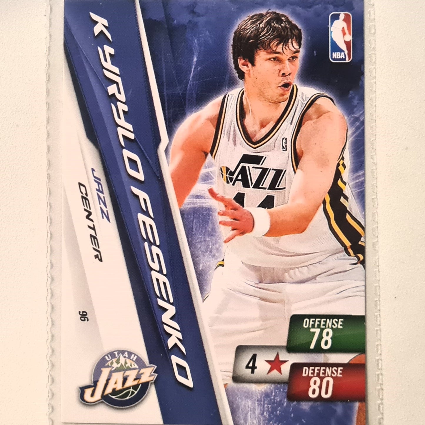 Kyrylo Fesenko 2010-11 Panini Adrenalyn XL #96 NBA Basketball Utah Jazz very good sleeved