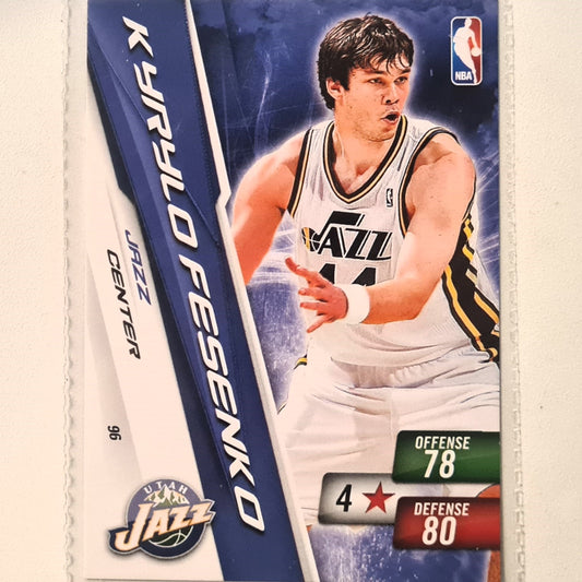 Kyrylo Fesenko 2010-11 Panini Adrenalyn XL #96 NBA Basketball Utah Jazz very good sleeved