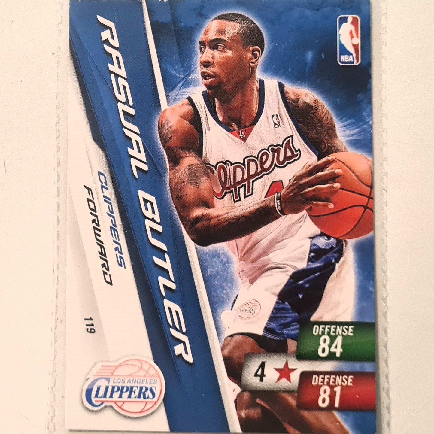 Rasual Butler 2010-11 Panini Adrenalyn XL #119 NBA Basketball Los Angeles Clippers very good sleeved