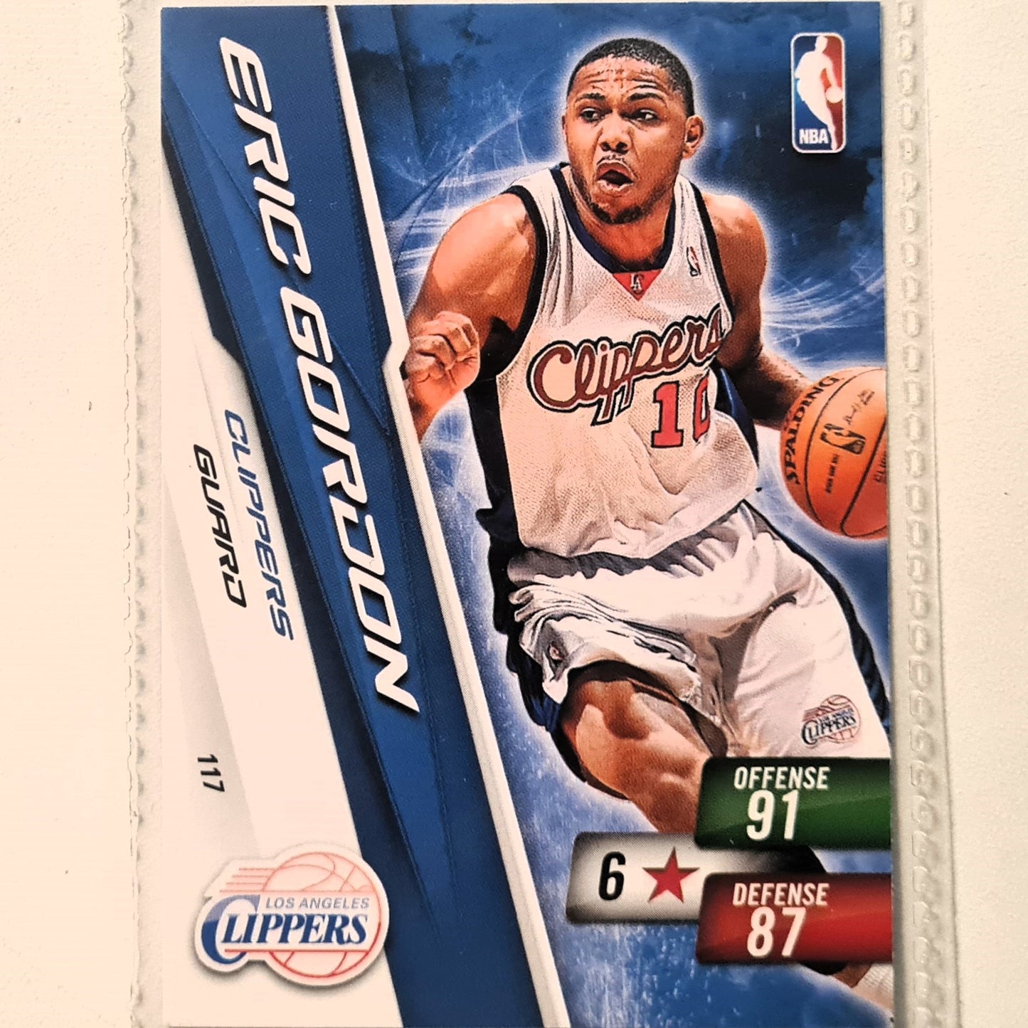 Eric Gordon 2010-11 Panini Adrenalyn XL #117 NBA Basketball Los Angeles Clippers very good sleeved