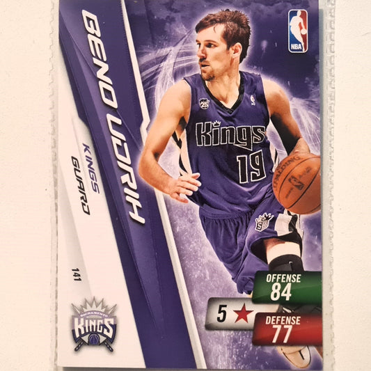 Beno Udrih 2010-11 Panini Adrenalyn XL  #141 NBA Basketball Sacramento Kings very good sleeved