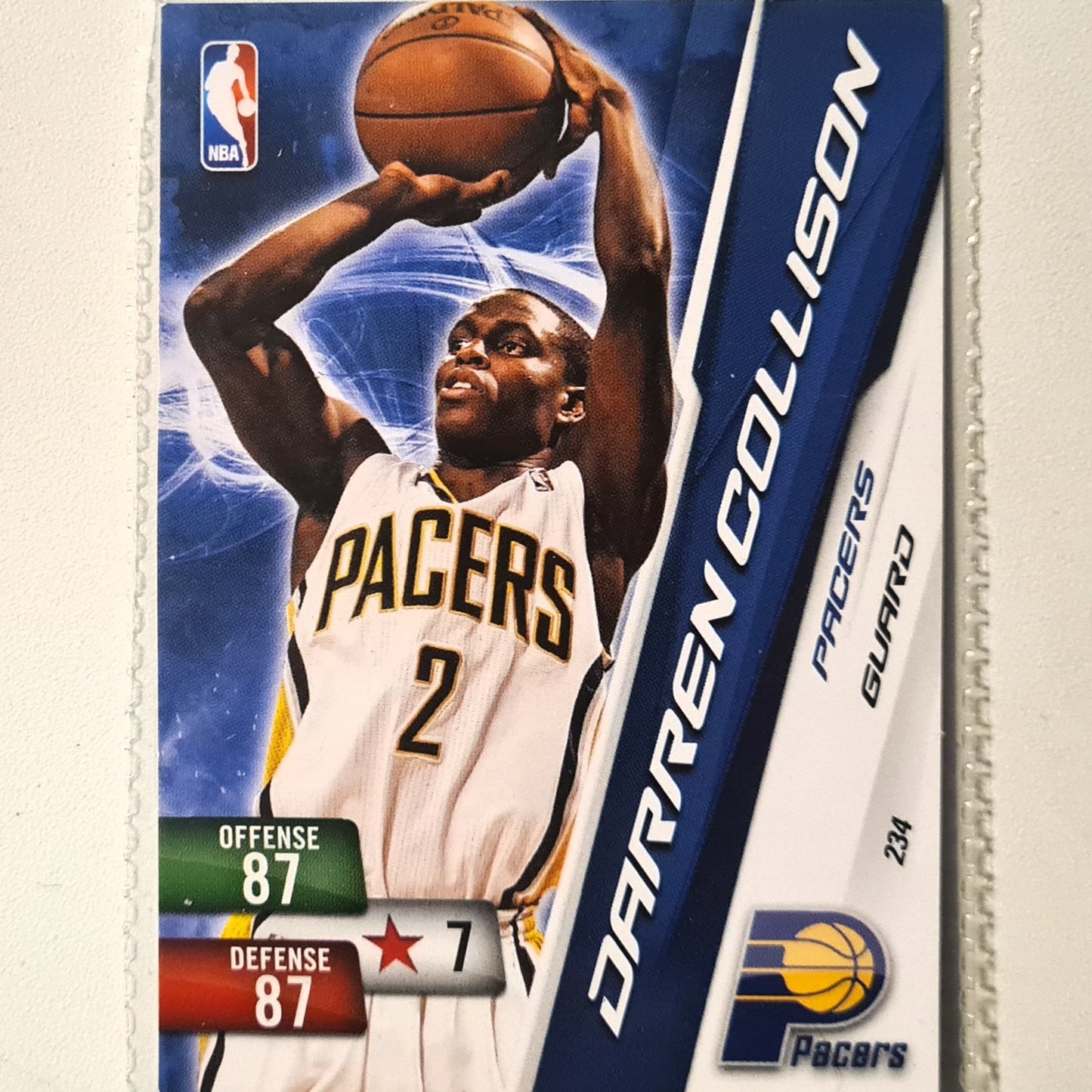 Darren Collison 2010-11 Panini Adrenalyn XL #234 NBA Basketball Indiana Pacers very good sleeved