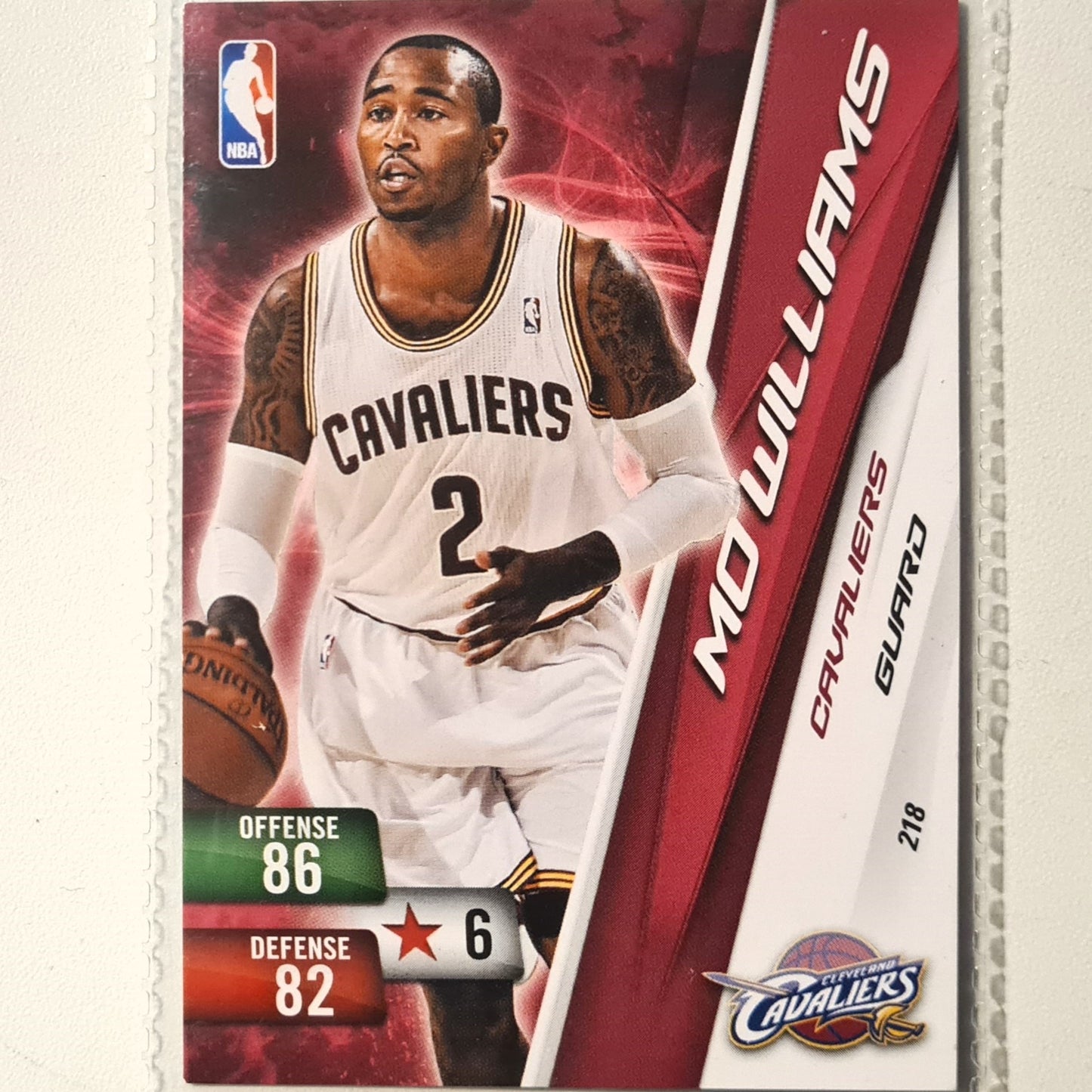 Mo Williams 2010-11 Panini Adrenalyn XL #218 NBA Basketball Cleveland Cavaliers very good sleeved