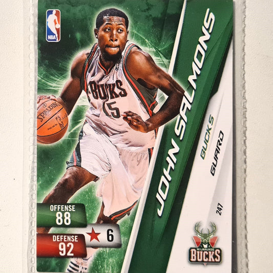 John Salmons 2010-11 Panini Adrenalyn XL #247 NBA Basketball Milwaukee Bucks very good sleeved