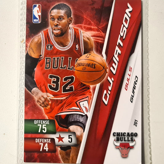 CJ Watson 2010-11 Panini Adrenalyn XL #201 NBA Basketball Chicago Bulls very good sleeved