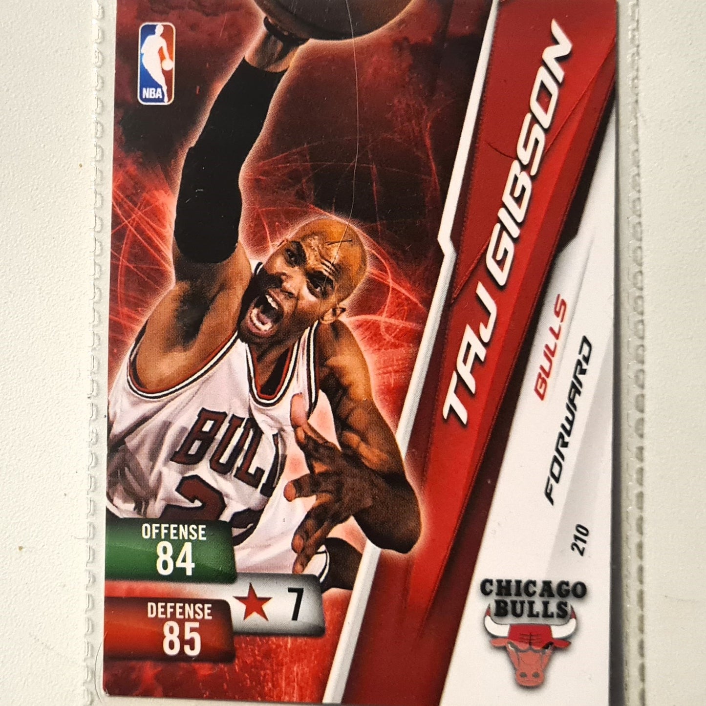 Taj Gibson 2010-11 Panini Adrenalyn XL #210 NBA Basketball Chicago Bulls very good sleeved