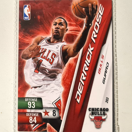 Derrick Rose 2010-11 Panini Adrenalyn XL #203 NBA Basketball Chicago Bulls very good sleeved