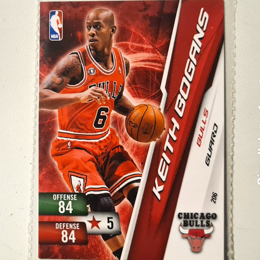 Keith Bogans 2010-11 Panini Adrenalyn XL #206 NBA Basketball Chicago Bulls very good sleeved