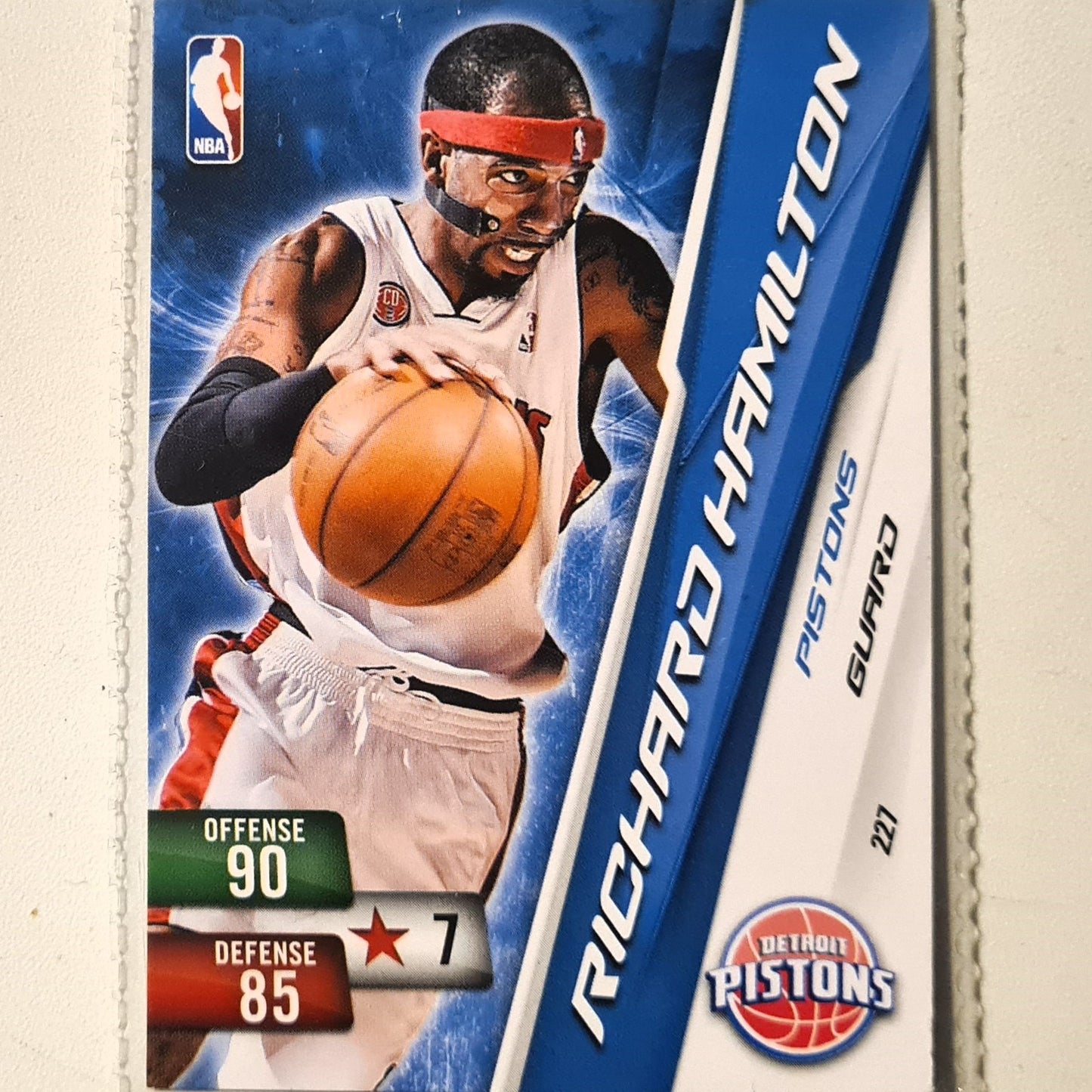 Richard Hamilton 2010-11 Panini Adrenalyn XL #227 NBA Basketball Detroit Pistons very good sleeved