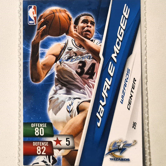 JaVale McGee 2010-11 Panini Adrenalyn XL #295 NBA Basketball Washington Wizards very good sleeved