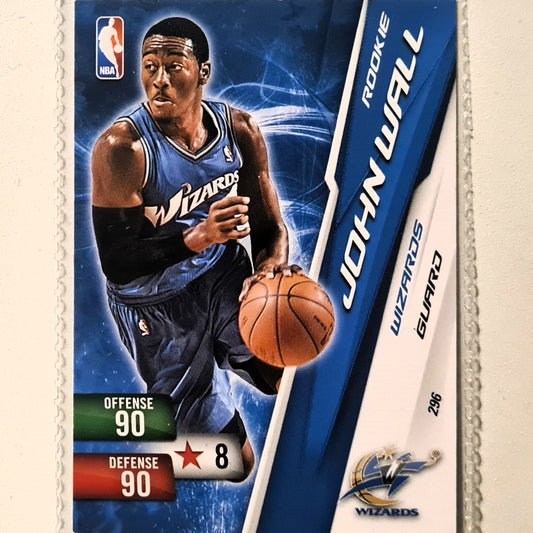 John Wall 2010-11 Panini Adrenalyn XL Rookie RC  #296 NBA Basketball Washington Wizards very good sleeved