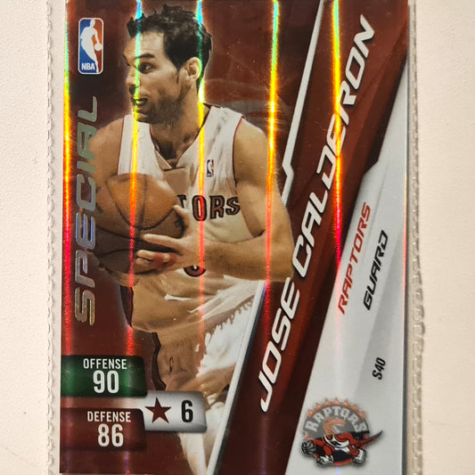 Jose Calderon 2010-11 Panini Adrenalyn XL Special Hologram S60 NBA Basketball Toronto Raptors very good sleeved