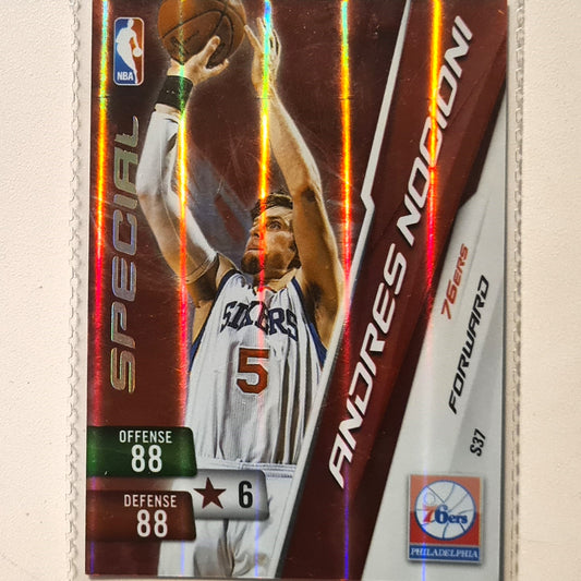 Andres Nocioni 2010-11 Panini Adrenalyn XL Special Hologram S37 NBA Basketball Philadelphia 76ers very good sleeved