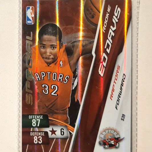 Ed Davis 2010-11 Panini Adrenalyn XL Special Hologram S39 NBA Basketball Toronto Raptors very good sleeved