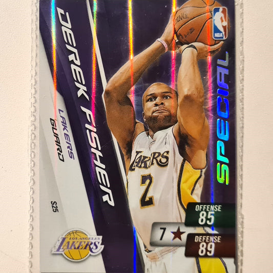 Derek Fisher 2010-11 Panini Adrenalyn XL Special Hologram S25 NBA Basketball LA Lakers very good sleeved