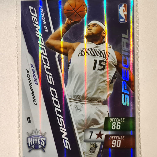 DeMarcus Cousins 2010-11 Panini Adrenalyn XL Special Hologram Rookie RC S29 NBA Basketball Sacramento Kings very good/excellent sleeved