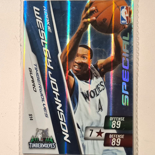 Wesley Johnson 2010-11 Panini Adrenalyn XL Special Hologram Rookie RC S14 NBA Basketball Minnesota Timberwolves very good sleeved