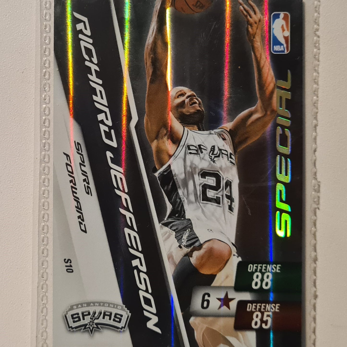 Richard Jefferson 2010-11 Panini Adrenalyn XL Special Hologram S10 NBA Basketball San Antonio Spurs very good sleeved