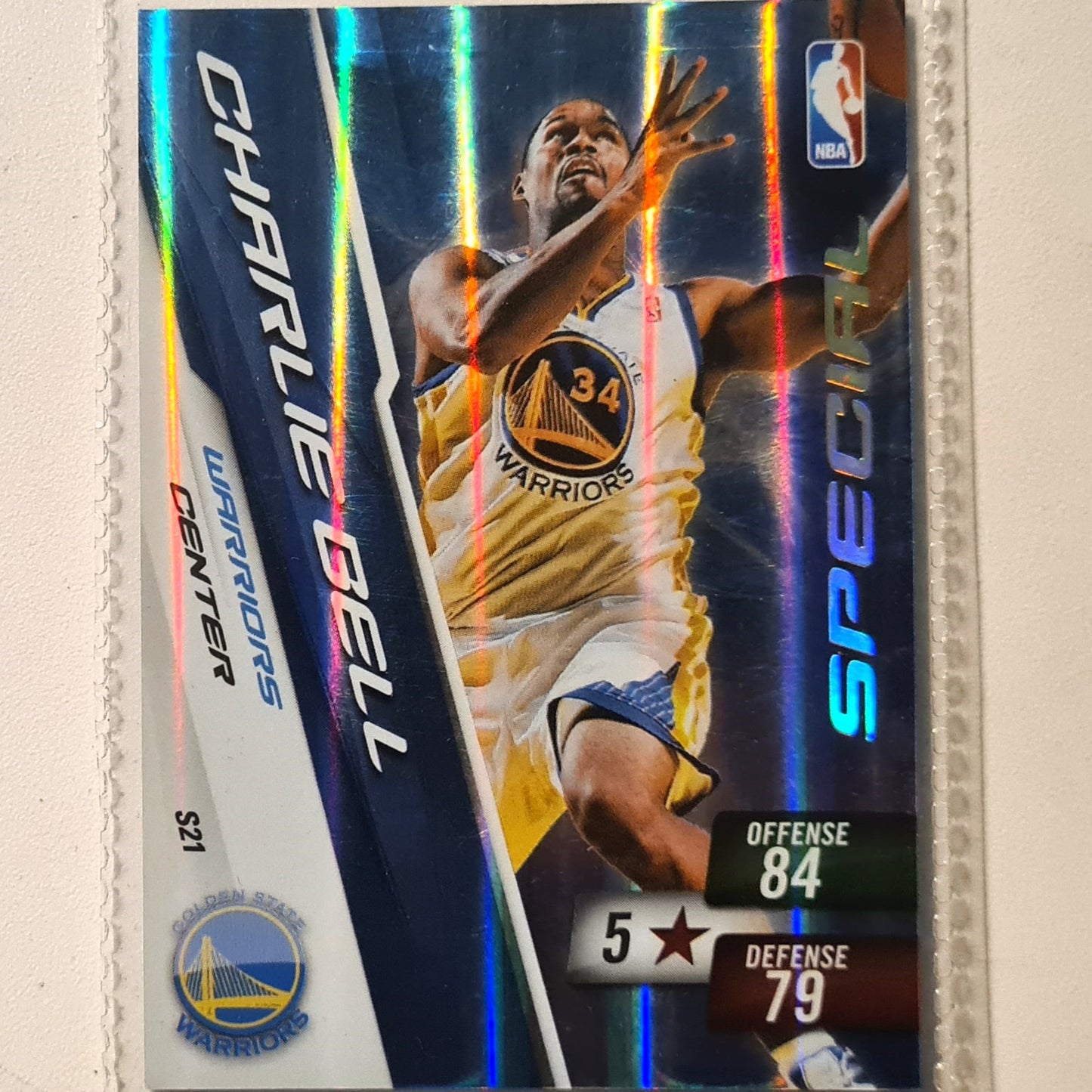 Charlie Bell 2010-11 Panini Adrenalyn XL Special Hologram S21 NBA Basketball Golden State Warriors very good sleeved