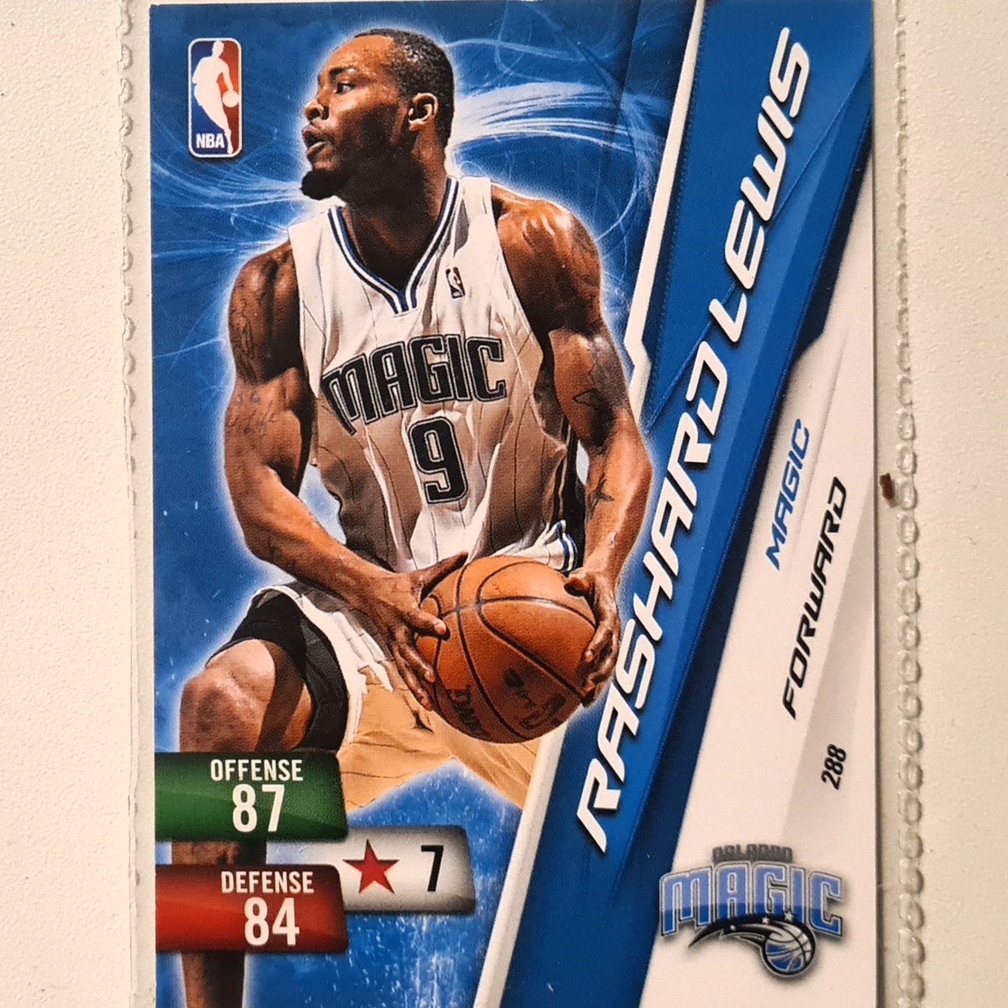 Rashard Lewis 2010-11 Panini Adrenalyn XL #288 NBA Basketball Orlando Magic very good sleeved