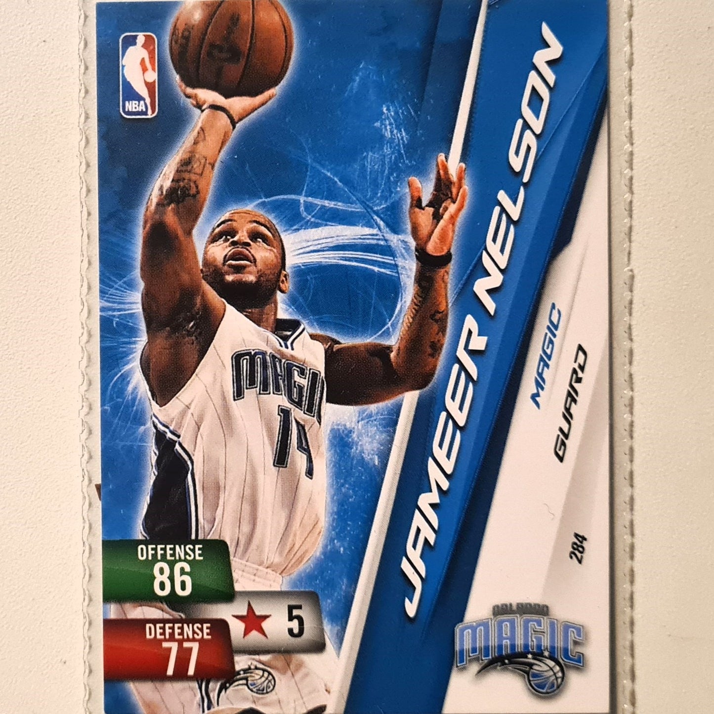 Jameer Nelson 2010-11 Panini Adrenalyn XL #284 NBA Basketball Orlando Magic very good sleeved