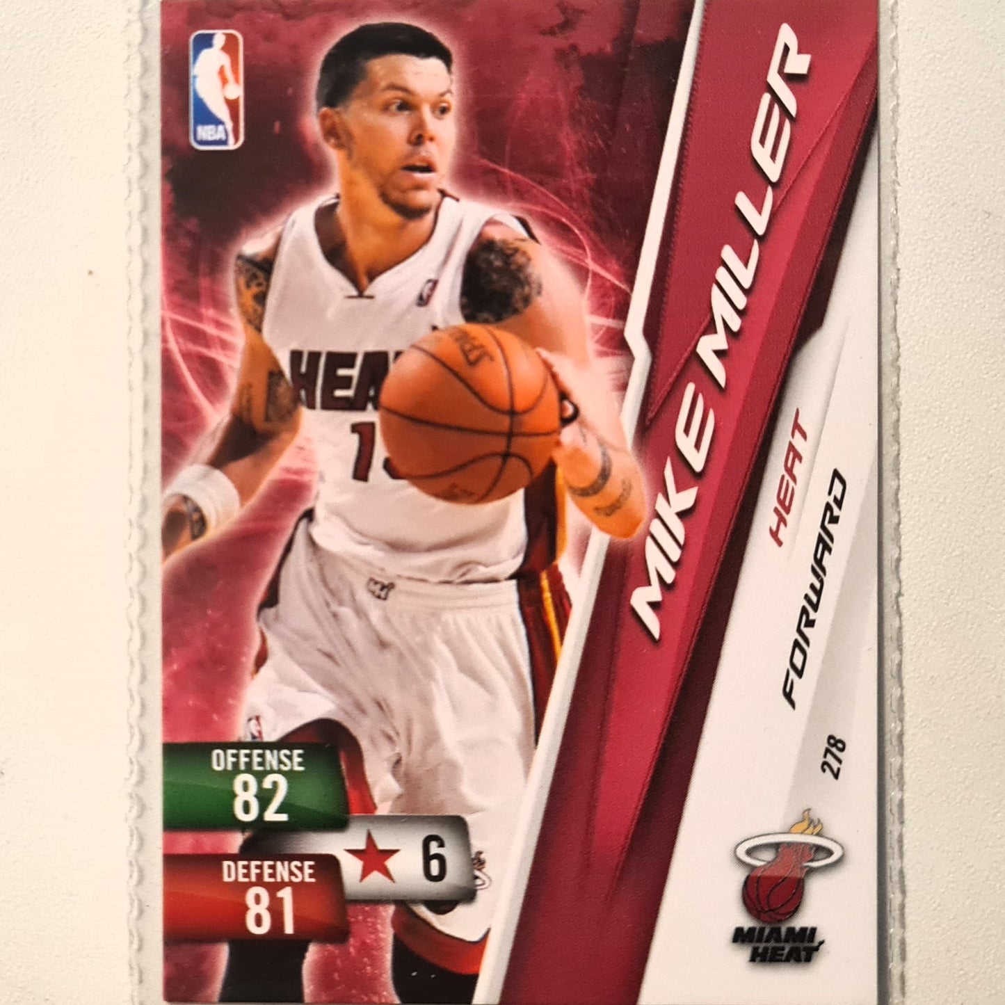 Mike Miller 2010-11 Panini Adrenalyn XL #278 NBA Basketball Miami Heat very good sleeved