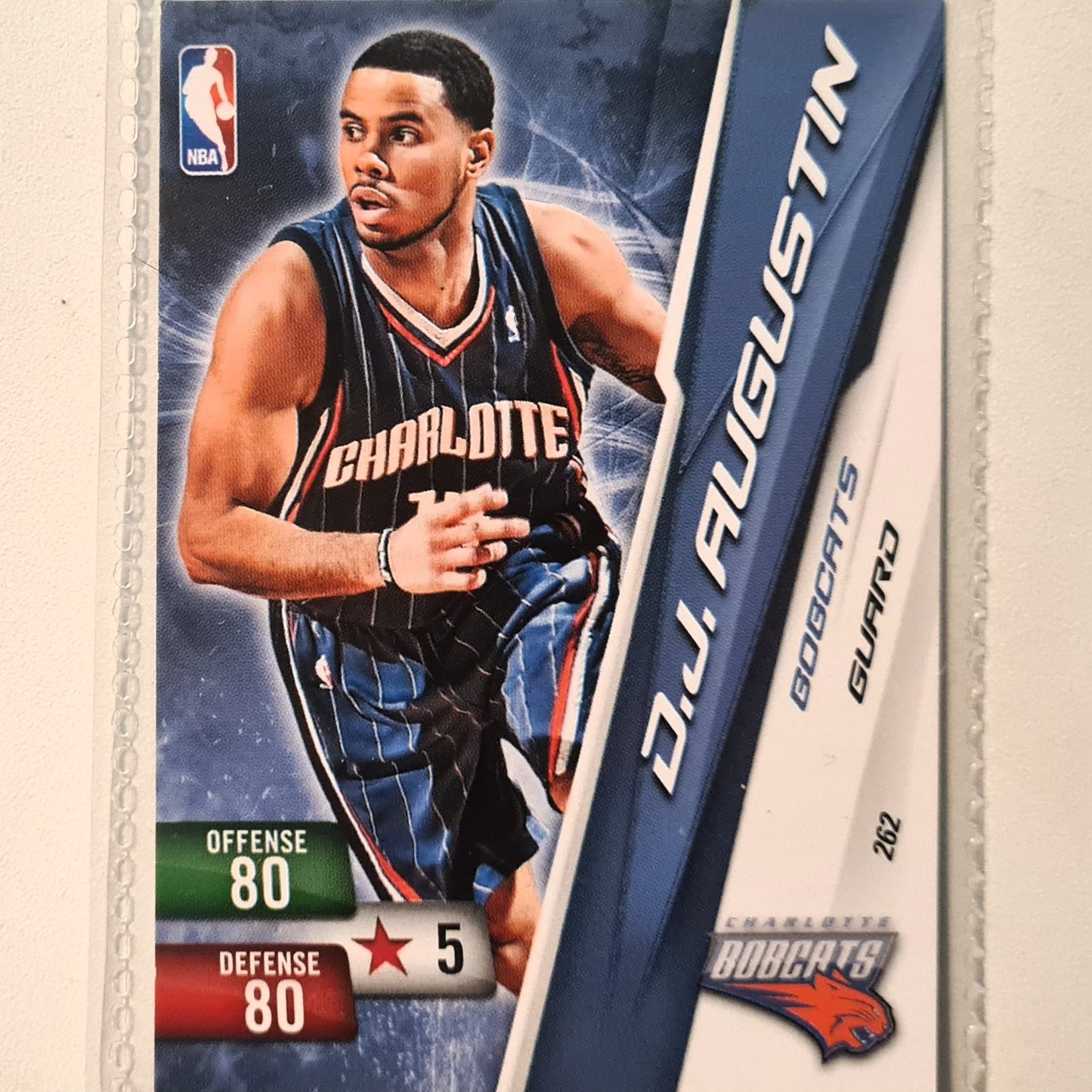 DJ Augustin 2010-11 Panini Adrenalyn XL #262 NBA Basketball Charlotte Bobcats very good sleeved