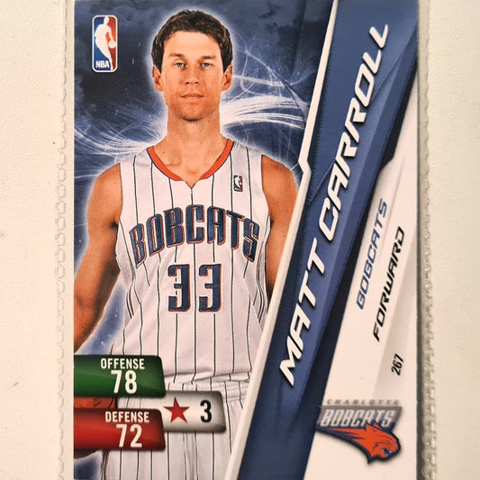 Matt Carroll 2010-11 Panini Adrenalyn XL #267 NBA Basketball Charlotte Bobcats very good sleeved