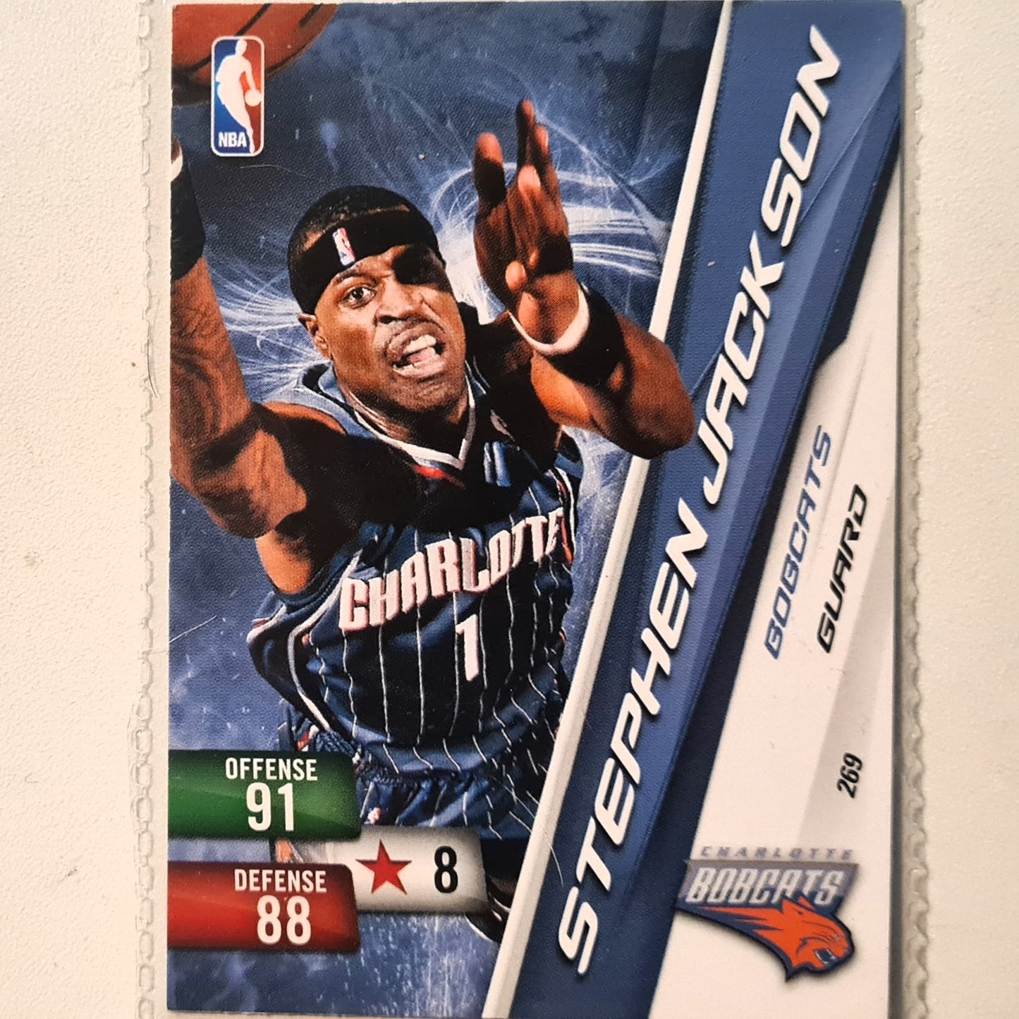 Stephen Jackson 2010-11 Panini Adrenalyn XL #269 NBA Basketball Charlotte Bobcats very good sleeved