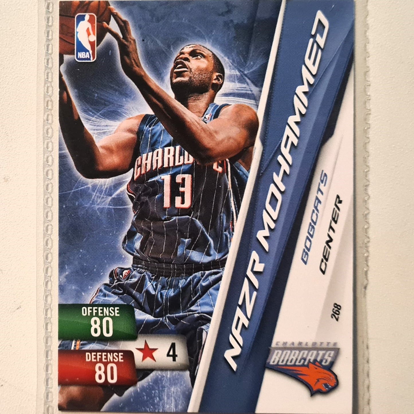 Nazr Mohammed 2010-11 Panini Adrenalyn XL #268 NBA Basketball Charlotte Bobcats very good sleeved