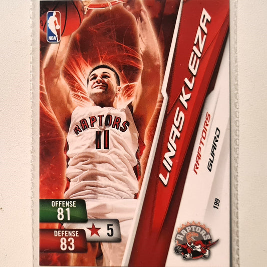 Linas Kleiza 2010-11 Panini Adrenalyn XL #199 NBA Basketball Toronto Raptors very good sleeved