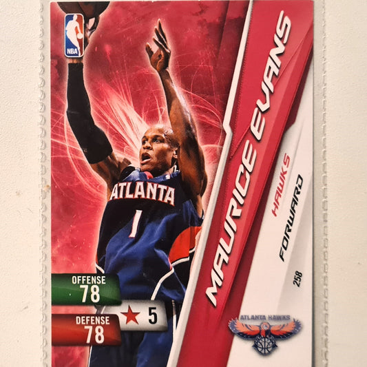 Maurice Evans 2010-11 Panini Adrenalyn XL #258 NBA Basketball Atlanta Hawks very good sleeved
