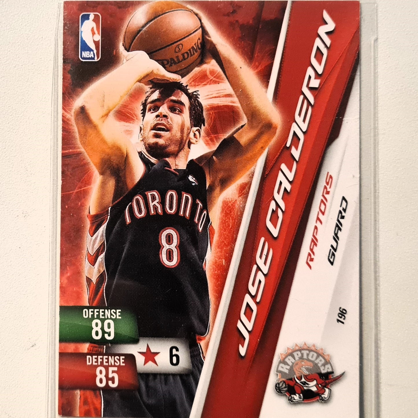 Jose Calderon 2010-11 Panini Adrenalyn XL #196 NBA Basketball Toronto Raptors very good sleeved