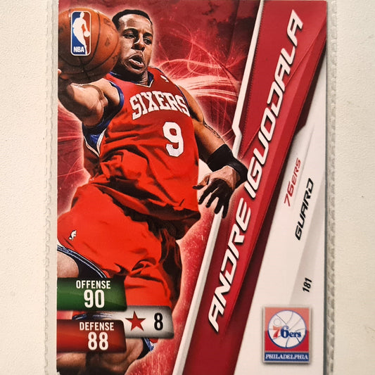 Andre Iguodala 2010-11 Panini Adrenalyn XL #181 NBA Basketball Philadelphia 76ers very good sleeved