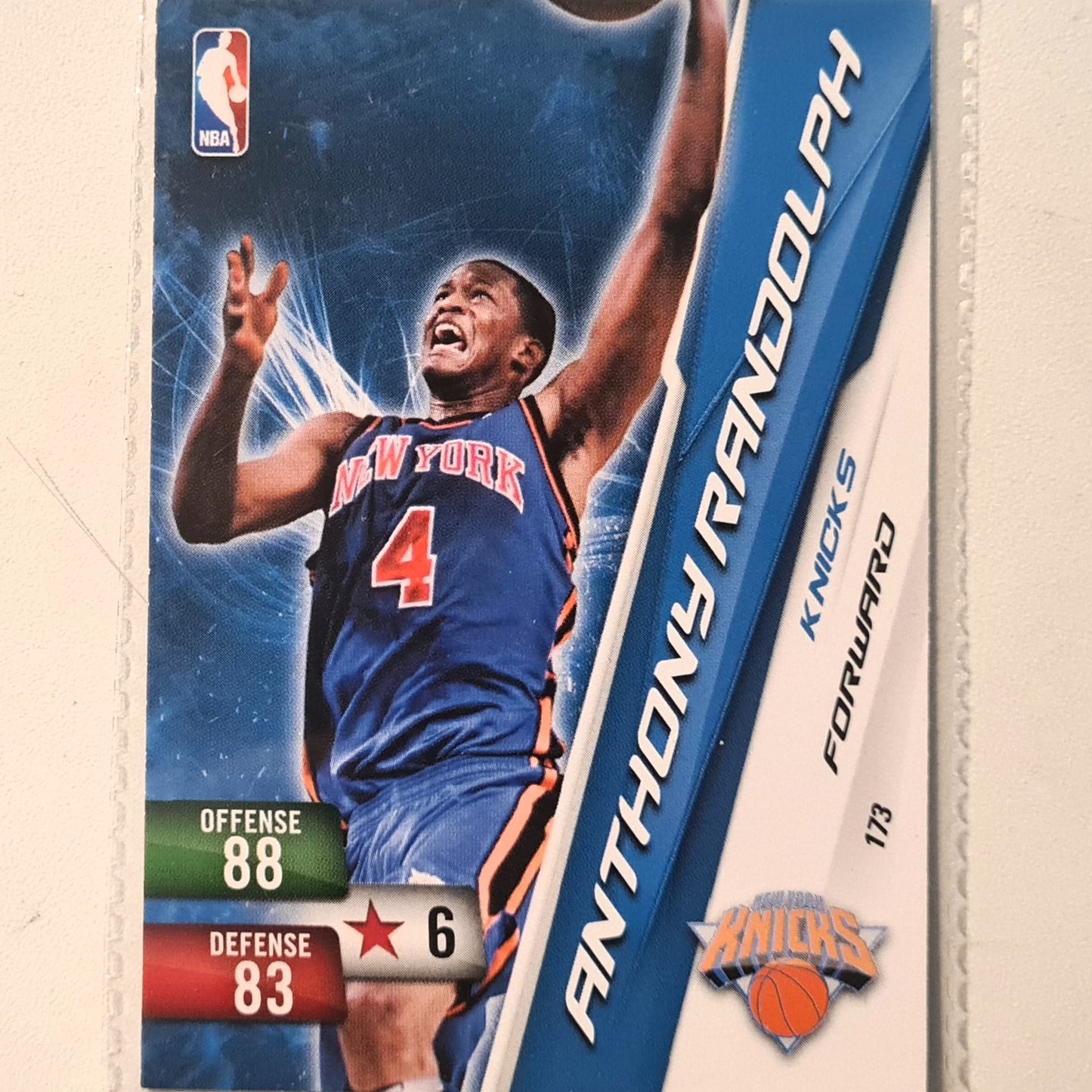 Anthony Randolph 2010-11 Panini Adrenalyn XL #173 NBA Basketball New York Knicks very good sleeved