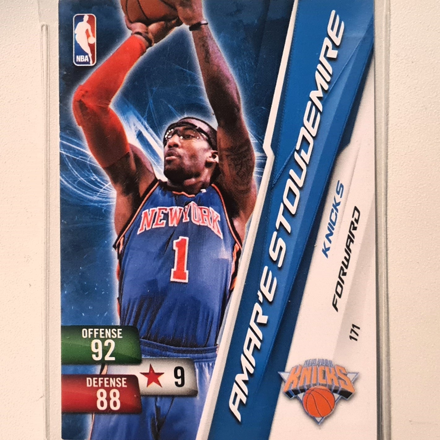 Amar'e Stoudemire 2010-11 Panini Adrenalyn XL Rookie RC #171 NBA Basketball New York Knicks very good sleeved