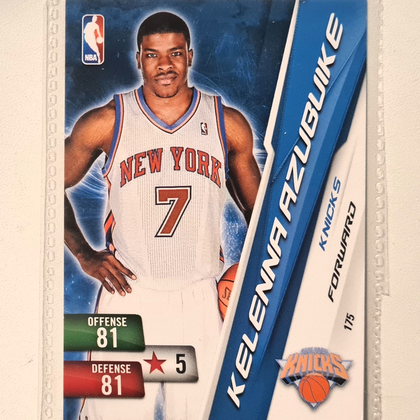 Kelenna Azubuike 2010-11 Panini Adrenalyn XL #175 NBA Basketball New York Knicks very good sleeved