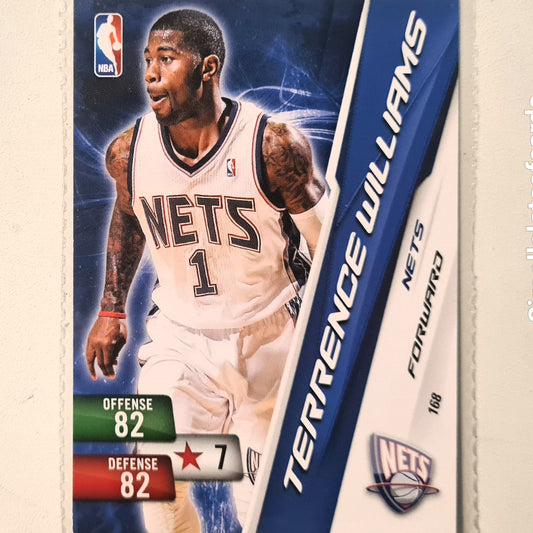 Terrence Williams 2010-11 Panini Adrenalyn XL #168 NBA Basketball New Jersey Nets very good sleeved