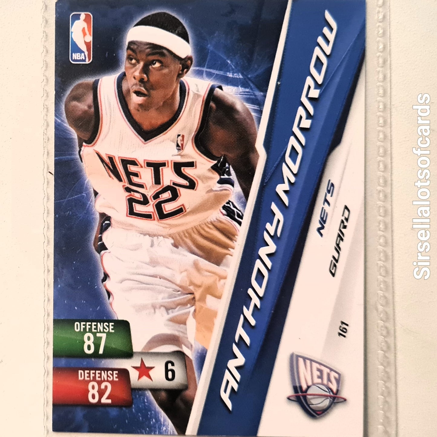 Anthony Morrow 2010-11 Panini Adrenalyn XL #161 NBA Basketball New Jersey Nets very good sleeved