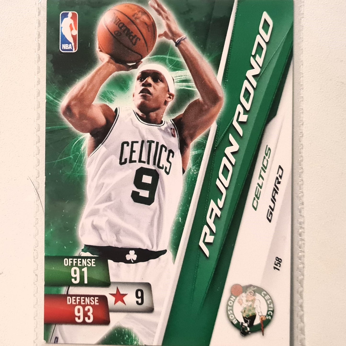 Rajon Rondo 2010-11 Panini Adrenalyn XL #158 NBA Basketball Boston Celtics very good sleeved