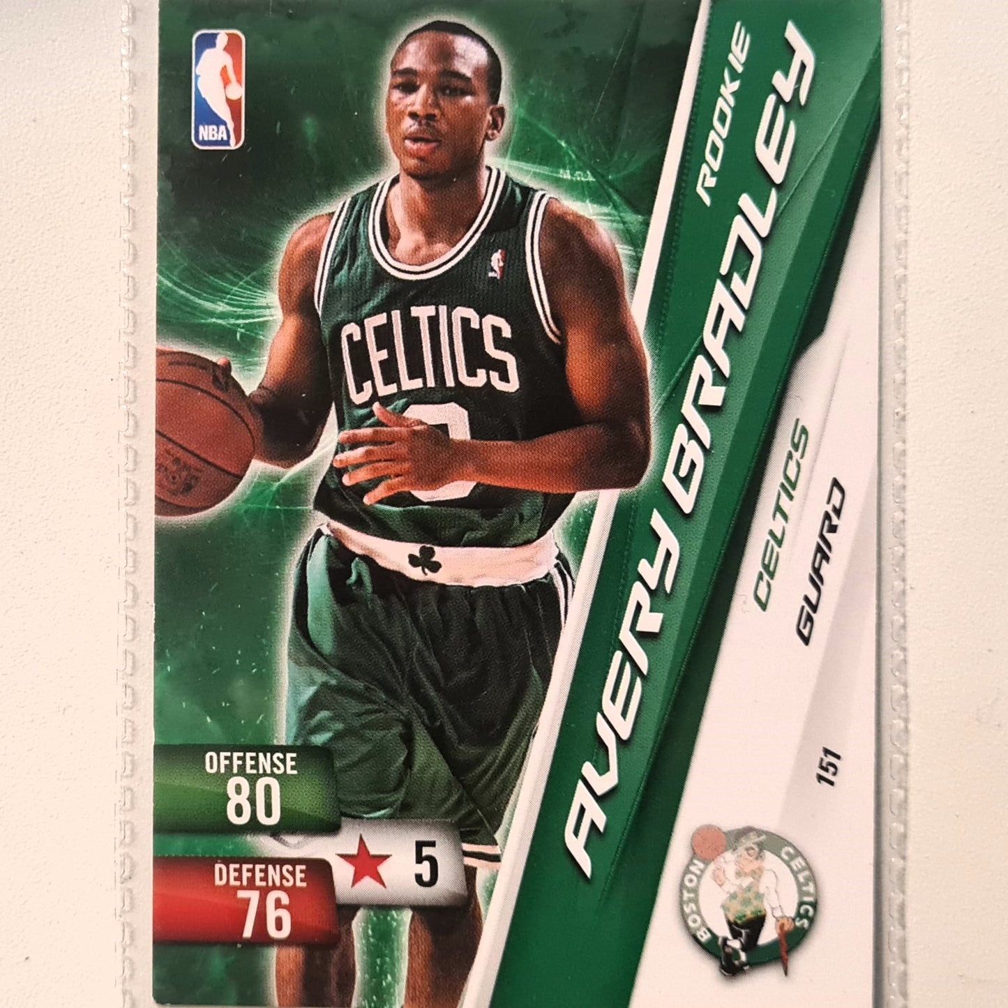 Avery Bradley 2010-11 Panini Adrenalyn XL Rookie RC #151 NBA Basketball Boston Celtics very good sleeved