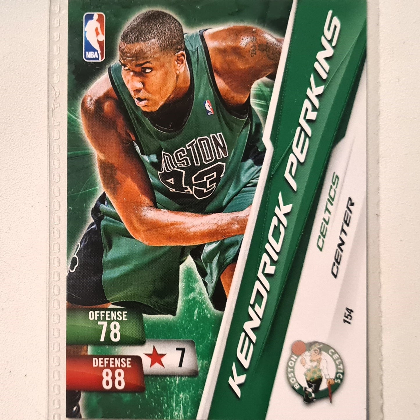 Kendrick Perkins 2010-11 Panini Adrenalyn XL #154 NBA Basketball Boston Celtics very good sleeved