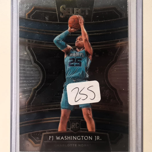 PJ Washington Jr 2019-20 Panini Select Concourse Rookie RC  #93 NBA Basketball Charlotte Hornets mint sleeved