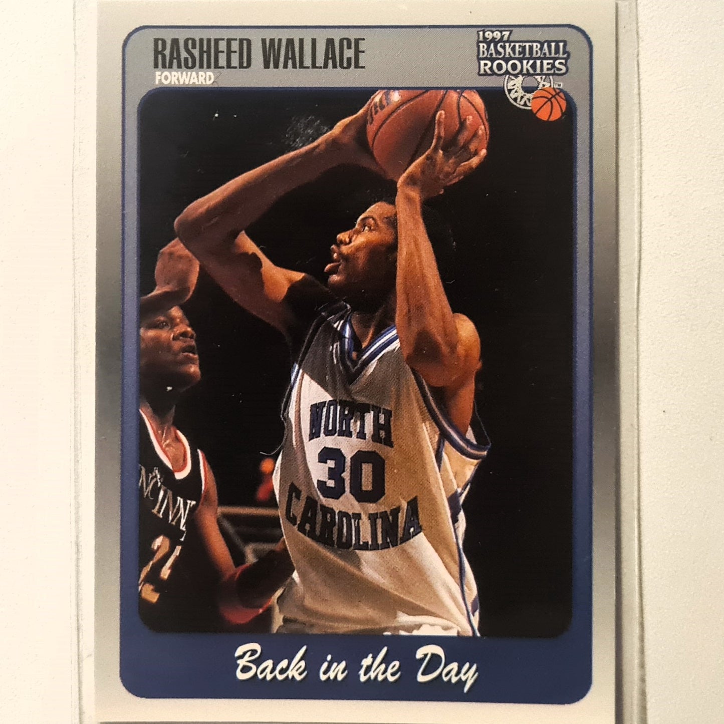Rasheed Wallace 1997 score board Basketball Rookies Back in the Day #89 North Carolina Excellent Sleeved