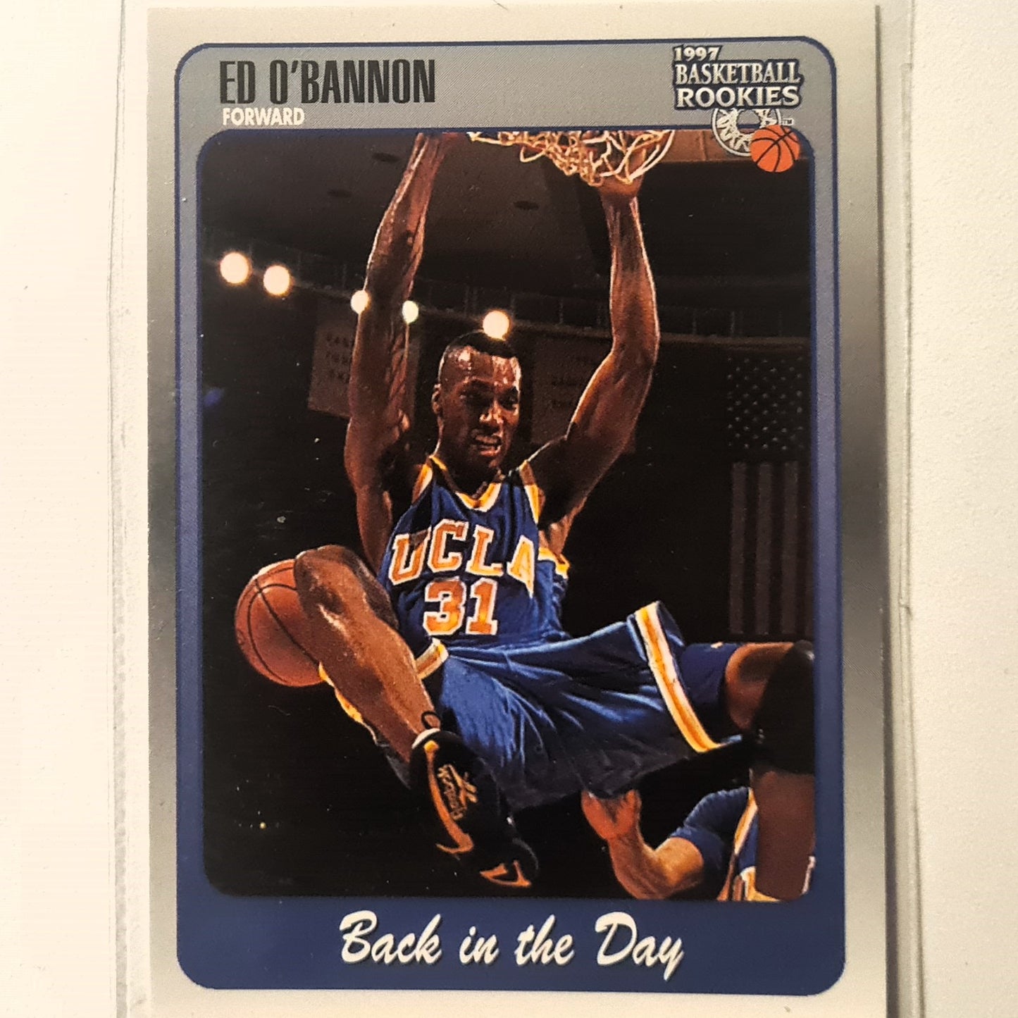 Ed O'Bannon 1997 score board Basketball Rookies Back in the Day #94 UCLA Excellent Sleeved