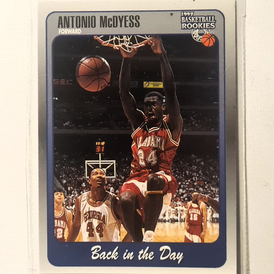 Antonio McDyess 1997 score board Basketball Rookies Back in the Day #95 Alabama Excellent Sleeved